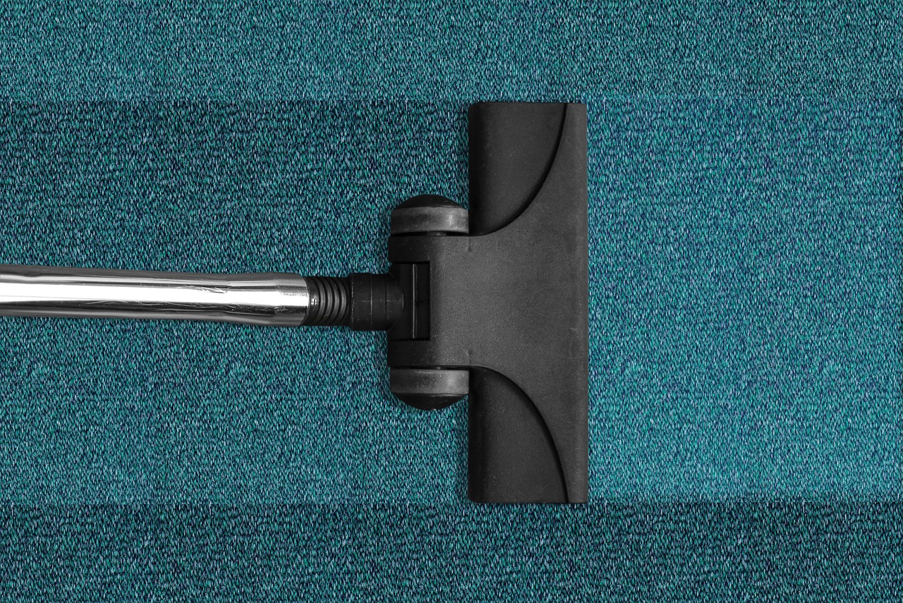 Carpet being cleaned
